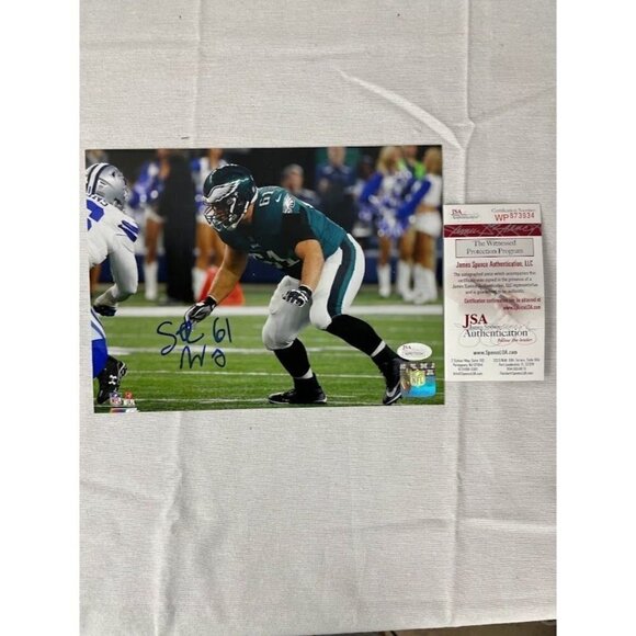Stefan Wisniewski signed autographed Philadelphia Eagles 8x10 Photo JSA - Picture 1 of 3
